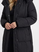 Charmaine | Women's Hooded Zip Front Side Pockets Quilted Puffer Jacket