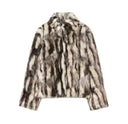 Chelsea | Women's Faux Fur Animal Print Coat