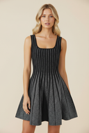 Chloe | Women’s Striped Glitter Mini Dress