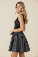 Chloe | Women’s Striped Glitter Mini Dress