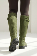 Claribel | Women's Round Toe Buckle Strap Low Heel Boots