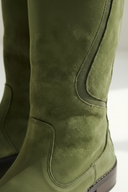 Claribel | Women's Round Toe Buckle Strap Low Heel Boots