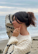 Clementina | Women's Wide Sleeve Oversized Contrast Sweater