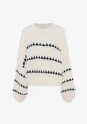 Clementina | Women's Wide Sleeve Oversized Contrast Sweater