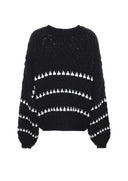 Clementina | Women's Wide Sleeve Oversized Contrast Sweater