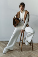 Corinne | Women's Ribbed Knit Zip Front Mock Neck Cardigan