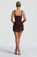 Courtney | Women's Draped Corset Mini Dress