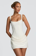 Courtney | Women's Draped Corset Mini Dress