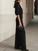 Cozette | Women's Open Front Cardigan Tank Top Wide Leg Knit Three Piece Set