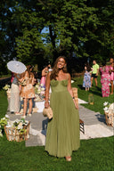 Daria | Women's Sleeveless Pleated Maxi Wedding Guest Dress