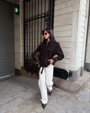 Deborah | Women's Belted Shawl Collar Faux Suede Trench Coat Jacket