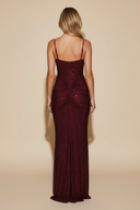 Eden | Women’s Sleeveless Sequin Glitter Maxi Wedding Guest Dress