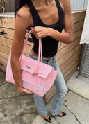 Eileen | Women's Structured Faux Leather Top Handle Satchel Bag