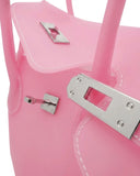 Eileen | Women's Structured Faux Leather Top Handle Satchel Bag