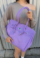 Eileen | Women's Structured Faux Leather Top Handle Satchel Bag