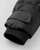 Eira | Women's Belted High Collar Zip Front Hooded Puffer Jacket