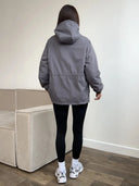 Eleni | Women's Hooded Drawstring Waist Long Sleeve Pocket Utility Jacket