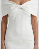 Elisa | Women's Party Off Shoulder Sweetheart Neck Bow Mini Dress