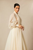 Ellery | Women's Wide Sleeve High Waist A-Line Midi Dress