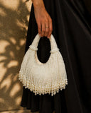 Ellie | Women’s Pearl Beaded Fringe Shoulder Hand Party Bag