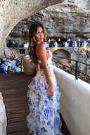 Emberly | Women's Sleeveless Ruffle Maxi Wedding Guest Dress