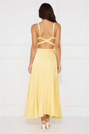 Erica | Women's Sleeveless Pleated Maxi Wedding Guest Dress