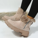 Evangeline | Women's Casual Side Zip Lug Sole Ankle Heels Boots