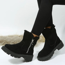 Evangeline | Women's Casual Side Zip Lug Sole Ankle Heels Boots