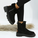 Evangeline | Women's Casual Side Zip Lug Sole Ankle Heels Boots