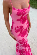 Fiona | Women's Sleeveless Floral BodyCon Maxi Summer Dress