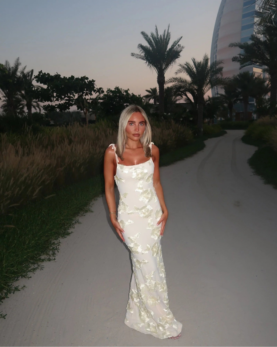 Fiona | Women's Sleeveless Floral BodyCon Maxi Summer Dress