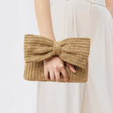 Gaby | Women’s Woven Bow Clutch Bag
