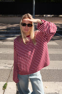 Georgia | Women's Striped Oversized Knit Sweater