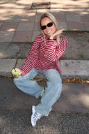 Georgia | Women's Striped Oversized Knit Sweater