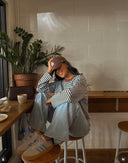 Georgia | Women's Striped Oversized Knit Sweater