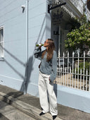Georgia | Women's Striped Oversized Knit Sweater