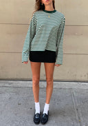 Georgia | Women's Striped Oversized Knit Sweater