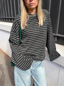 Georgia | Women's Striped Oversized Knit Sweater