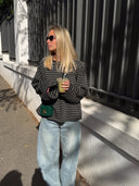 Georgia | Women's Striped Oversized Knit Sweater