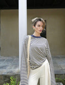 Georgia | Women's Striped Oversized Knit Sweater