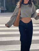 Georgia | Women's Striped Oversized Knit Sweater