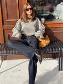 Georgia | Women's Striped Oversized Knit Sweater