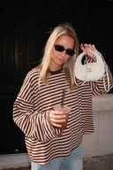 Georgia | Women's Striped Oversized Knit Sweater