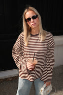 Georgia | Women's Striped Oversized Knit Sweater