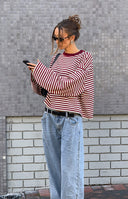 Georgia | Women's Striped Oversized Knit Sweater