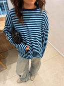 Georgia | Women's Striped Oversized Knit Sweater