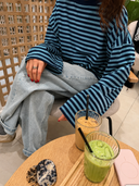 Georgia | Women's Striped Oversized Knit Sweater