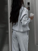 Georgina | Women's Half Zip Long Sleeve Jogger Two Piece Sweat Set