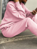 Georgina | Women's Half Zip Long Sleeve Jogger Two Piece Sweat Set