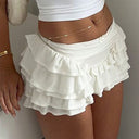 Hanna | Women’s Layered Ruffle Boho Festival Mini Skirt